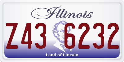 IL license plate Z436232
