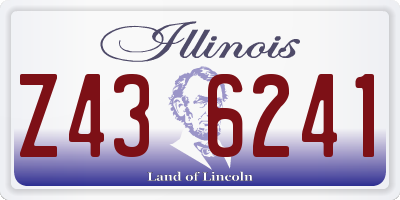 IL license plate Z436241