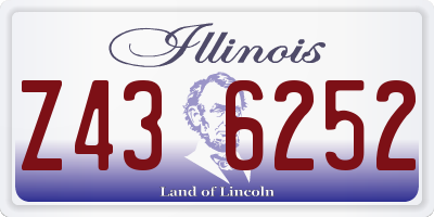 IL license plate Z436252