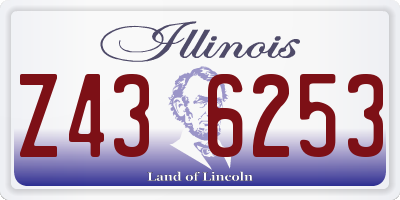 IL license plate Z436253