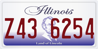 IL license plate Z436254