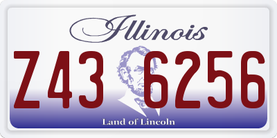 IL license plate Z436256