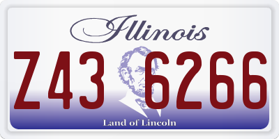 IL license plate Z436266