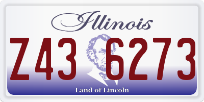IL license plate Z436273