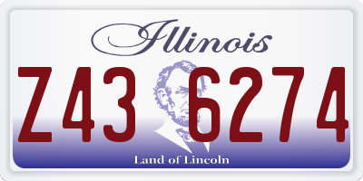 IL license plate Z436274