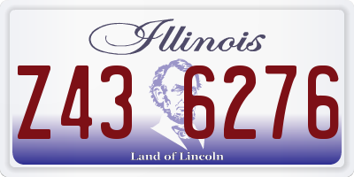 IL license plate Z436276