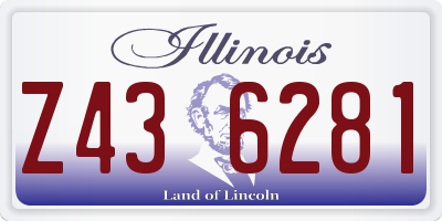 IL license plate Z436281