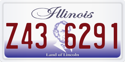 IL license plate Z436291
