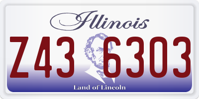 IL license plate Z436303