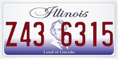 IL license plate Z436315