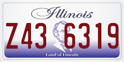 IL license plate Z436319