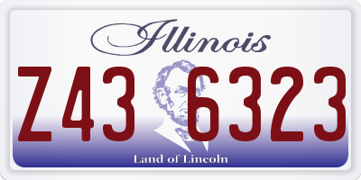 IL license plate Z436323
