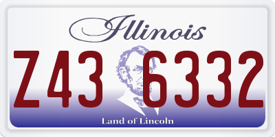 IL license plate Z436332