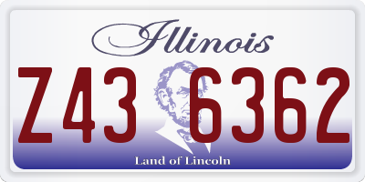 IL license plate Z436362