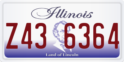 IL license plate Z436364