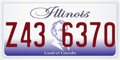 IL license plate Z436370