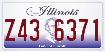 IL license plate Z436371