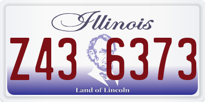 IL license plate Z436373