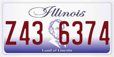 IL license plate Z436374
