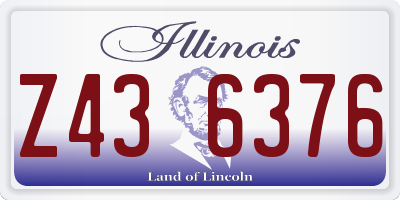 IL license plate Z436376