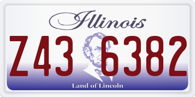 IL license plate Z436382