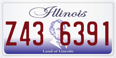 IL license plate Z436391