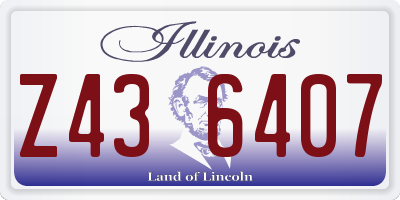 IL license plate Z436407