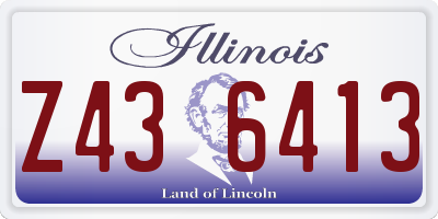 IL license plate Z436413