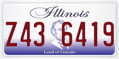 IL license plate Z436419