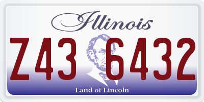 IL license plate Z436432