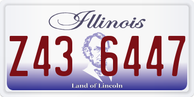 IL license plate Z436447