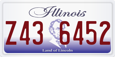 IL license plate Z436452