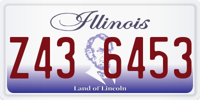 IL license plate Z436453