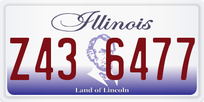 IL license plate Z436477
