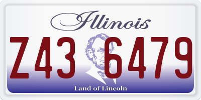 IL license plate Z436479
