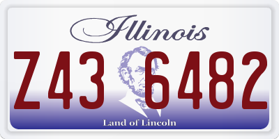 IL license plate Z436482