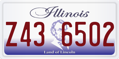 IL license plate Z436502