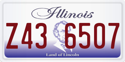 IL license plate Z436507