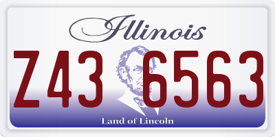 IL license plate Z436563