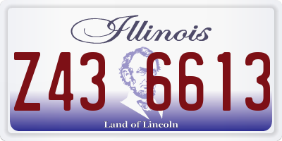 IL license plate Z436613