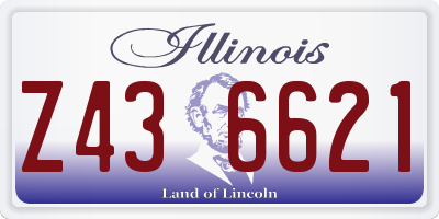 IL license plate Z436621