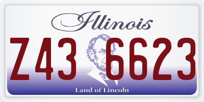 IL license plate Z436623