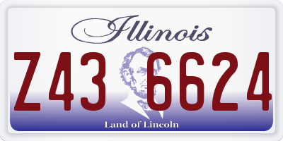 IL license plate Z436624