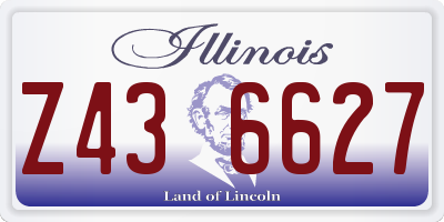 IL license plate Z436627