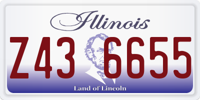 IL license plate Z436655