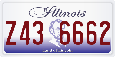 IL license plate Z436662