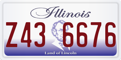 IL license plate Z436676