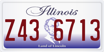 IL license plate Z436713