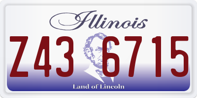 IL license plate Z436715