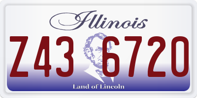 IL license plate Z436720